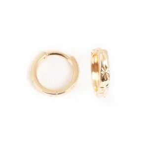 Earr, Standard 13 mm w/diamond cut GP