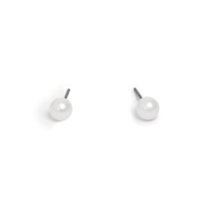 Earring stud, Standard, pearl 6mm SP