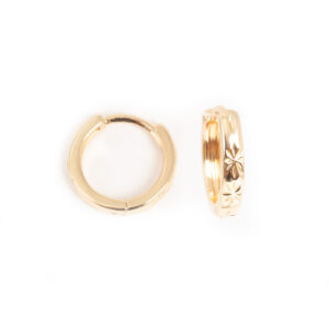 Earr, Standard 13 mm w/diamond cut GP