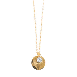 Neckl., 45+ 5, Venn, Stainless steel/crystal GP